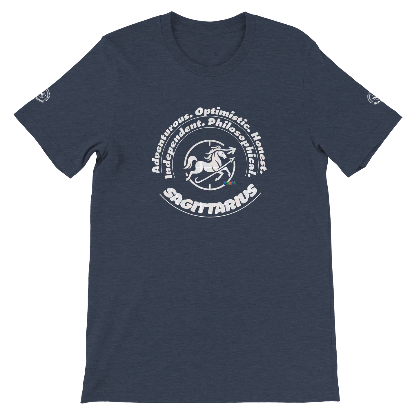 Blue Premium unisex crewneck T-shirt with Sagittarius design for Special Love One & horoscope Zodiac lovers trendybuybest.com