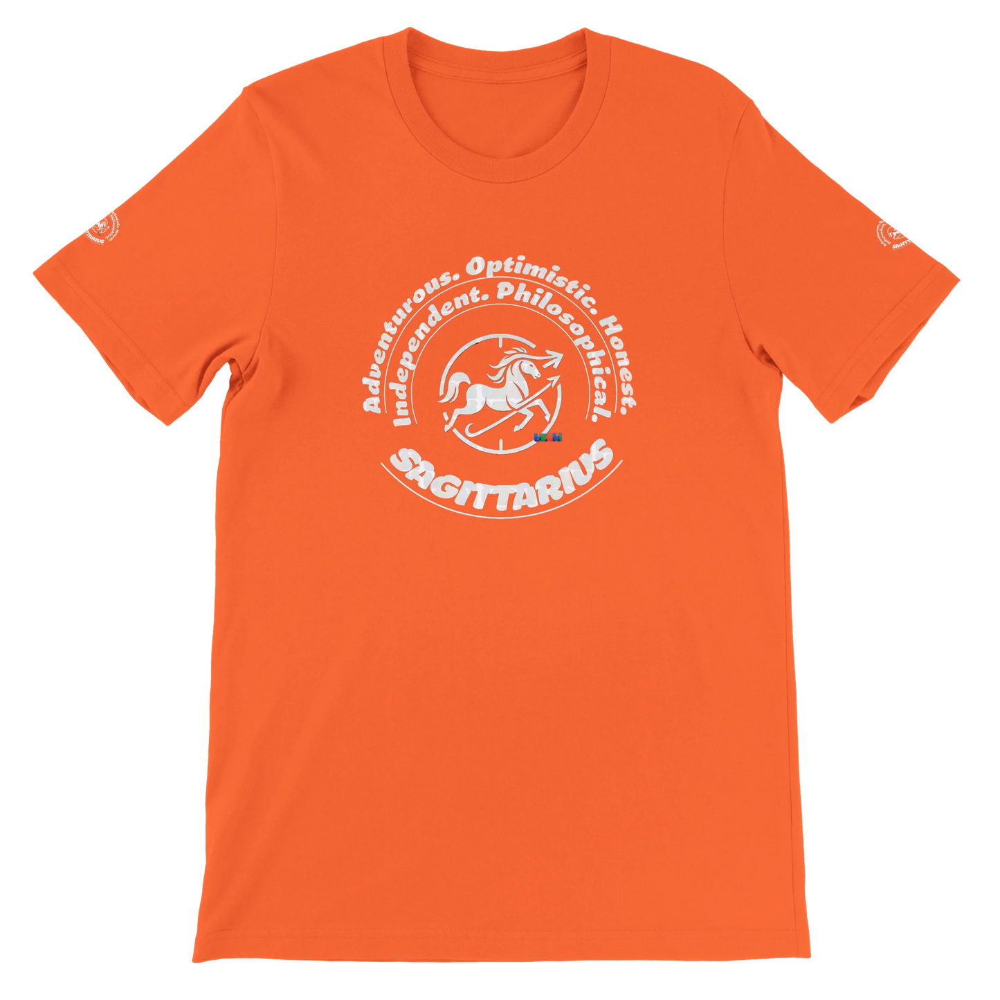 Orange unisex T-shirt for Innovative storytellers creative & know no limits Sagittarius Astrology Zodiac design trendybuybest