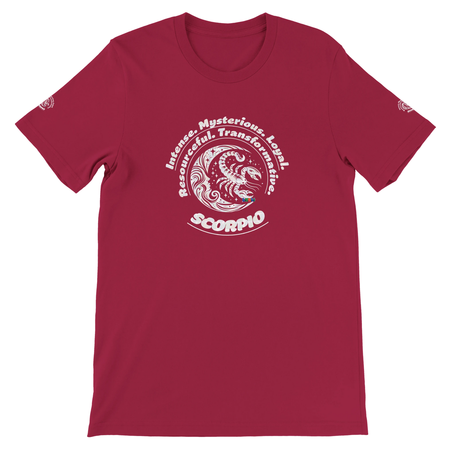 Purple Premium unisex crewneck T-shirt with Scorpio design zodiac horoscope lovers Best for Special Love One by trendybuybest