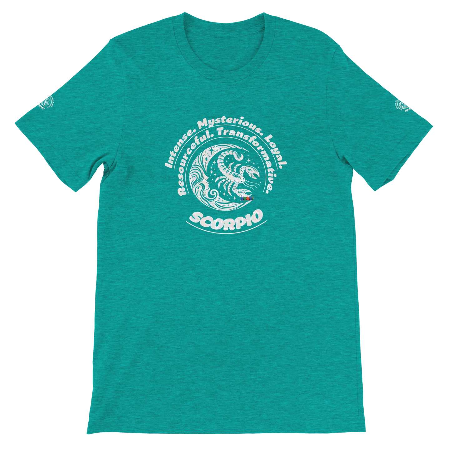Green Premium unisex crewneck T-shirt with Scorpio design for Special Love One & horoscope Astrology lovers trendybuybest.com
