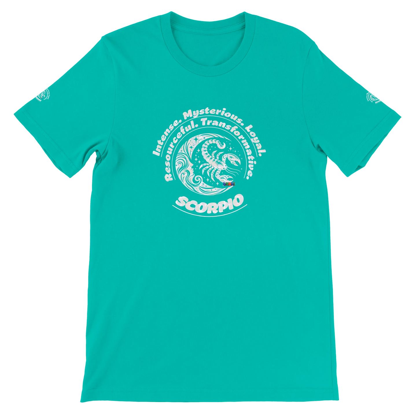 Green Premium unisex crewneck T-shirt with Scorpio design for Special Love One & horoscope Astrology lovers trendybuybest.com
