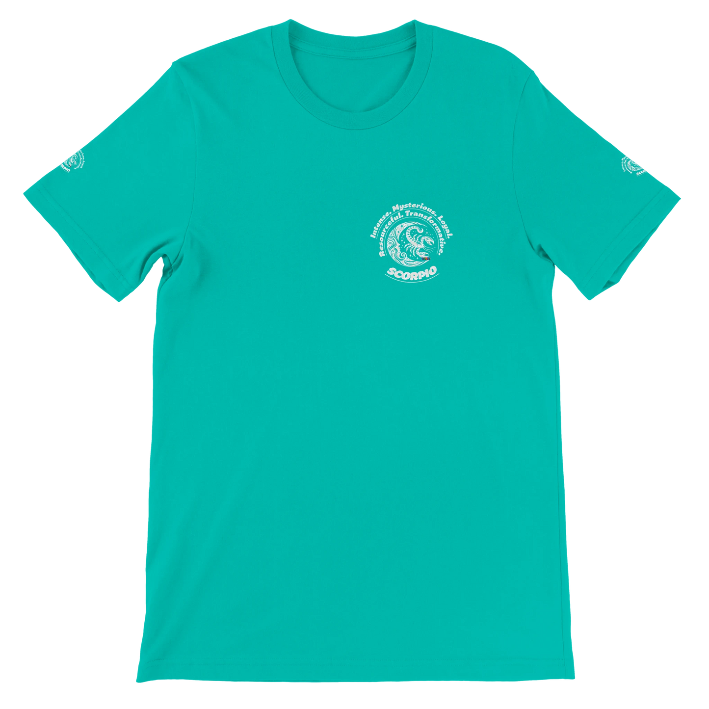 Green Premium unisex crewneck T-shirt with Scorpio design for Special Love One & horoscope Astrology lovers trendybuybest.com
