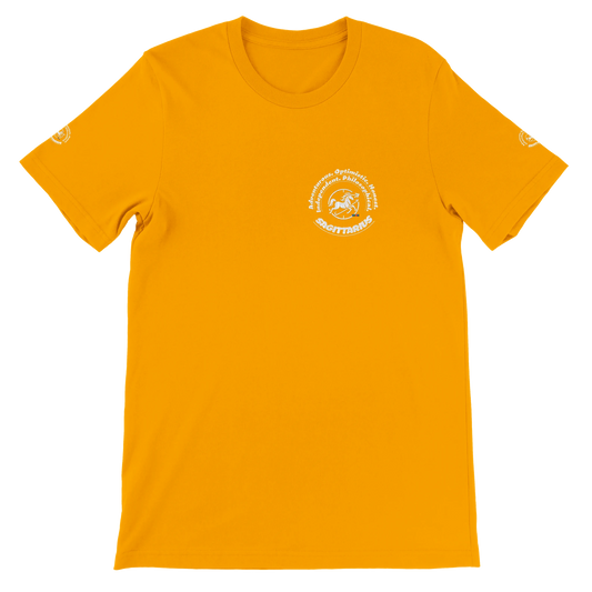 Yellow Premium unisex crewneck T-shirt Sagittarius design for Special Love One & horoscope Astrology lovers trendybuybest.com