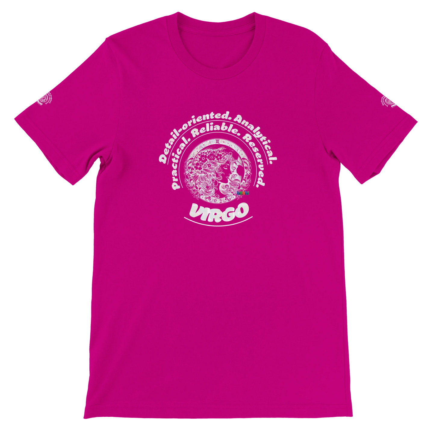 Red Premium unisex crewneck T-shirt with Virgo zodiac horoscope design Great Gift for your Special Love One trendybuybest.com